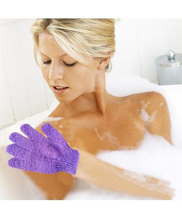 5 Pairs Exfoliating Peeling Gloves - Dual Texture Shower & Spa Hand Shoes | International Shipping Available - Buy Online on SooperMarket.com
