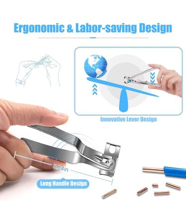DR. MODE Extra Large Nail Clippers for Men with Thick Nails - Wide Jaw Opening and Easy Grip Design for Seniors - Includes Nail File and Cuticle Trimmer - Buy Online on SooperMarket.com