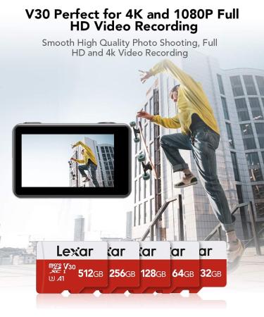Lexar 128GB Micro SD Card - 100MB/s UHS-I Flash Memory Card with Adapter | A1, U3, Class10, V30 | High Speed TF Card - Buy Online on SooperMarket.com