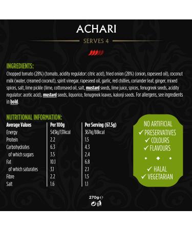Aagrah Tarka Indian Curry Cooking Sauces Gift Box - Karahi Achari and Hydrabadi - Authentic Restaurant Recipes - 3 x 270g - Each Jar Serves 3-4 - Buy Online on SooperMarket.com