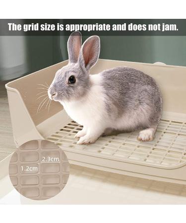 Kathson Large Rabbit Litter Box - Potty Corner Toilet with Drawer for Small Pets - Brown - Buy Online on SooperMarket.com