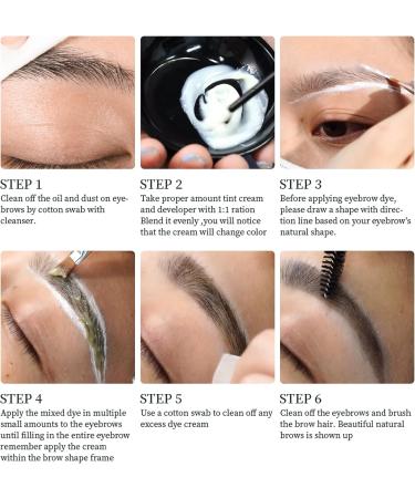 Eyebrow Tint Kit Black Hen-na Semi-Permanent Professional Brow Tint Kit Long-Lasting and Safe Results Eyebrow Dye DONG RHYME Multi-Purpose Eyelash Tint Kit Easy to Use at Home - Buy Online on SooperMarket.com