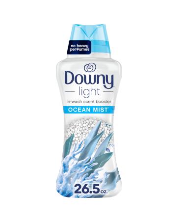 Downy Light Laundry Scent Booster Beads for Washer, Ocean Mist, 26.5 oz, with No Heavy Perfumes