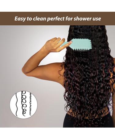 NILUTO Curl Defining Brush Curly Hair Brush Curl Brush for Curly Hair Curl Define Styling Brush Shaping and Defining Curls For Women Men Less Pulling and Curl Separation (1pcs Green) - Buy Online on SooperMarket.com