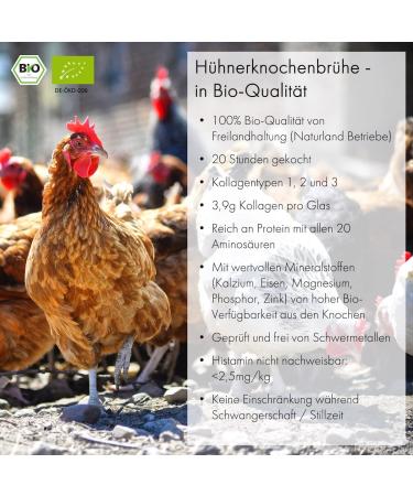 Organic Chicken Bone Broth - 28g Protein per Glass | Keto & Low Carb Friendly | 12x350ml | High Collagen 20-Hour Brew - Buy Online on SooperMarket.com