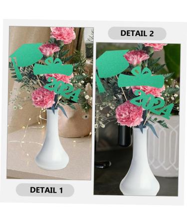 Lurrose 2023 Graduation Vase Picks 9pcs Party Decorations Desktop Paper Party Supplies Decorative Vase Decor - Buy Online on SooperMarket.com