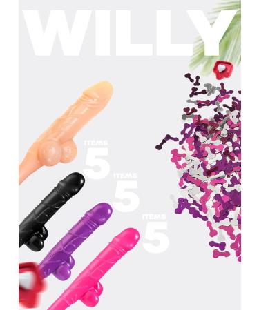 15pcs Bachelorette Straws and Confetti Pack - Crazy Hen Night Straw - Funny Drinking Straws - Bachelorette Party Drinking Straws - Straws Party Pack - Buy Online on SooperMarket.com
