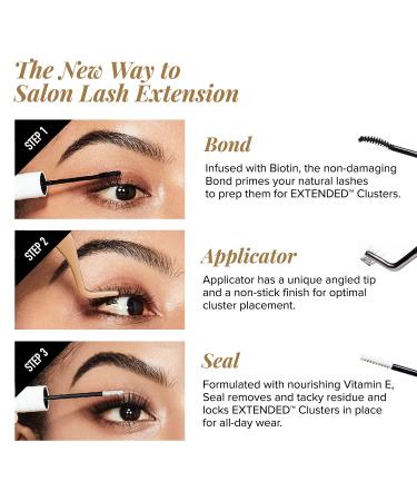 VLuxe Extended Collection DIY Eyelash Extension Bond & Seal with Biotin & Vitamin E | Strong & Gentle Adhesive for All-Day Wear - Buy Online on SooperMarket.com