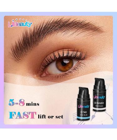 Libeauty Lash Lift Kit Eyelash Lift Kit Eyebrow Lamination 2 in 1 Salon Result Lasts 6 Weeks 10ml Large Capacity Eyelash Perming Kit with Tool for Salon & Home Use With Liquid Glue - Buy Online on SooperMarket.com