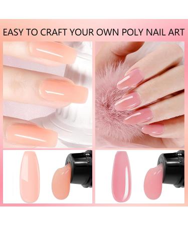 Poly Gel Starter Set - Complete Poly Gel Nail Extension Kit for Beginners | Perfect for Nail Art & DIY Manicure - Buy Online on SooperMarket.com
