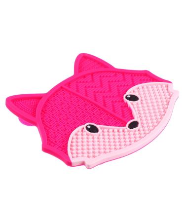 KALLORY Silicone Makeup Applicator & Brush Cleaner Pad - Fox Shaped Cosmetic Scrubber Tool for Effortless Makeup Brush Cleaning - Buy Online on SooperMarket.com