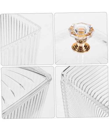 4 Pcs Candied Fruit Refreshment Tray Food Container Clear Tea Container Candy Jar Storage Popcorn 9X9X7.5CMx2pcs Transparentx2pcs - Buy Online on SooperMarket.com