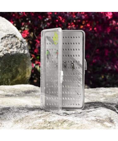 SF Super Slim Fly Fishing Trout Flies Fly Box - Clear Lid, Gray Foam, Large - 1Pcs - Buy Online on SooperMarket.com