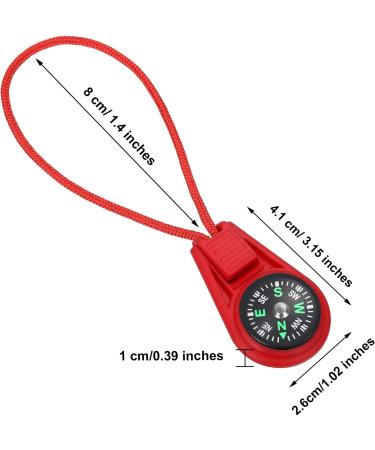 Multi-Color Mini Survival Compass Outdoor Camping Hiking Pocket Compass Liquid Filled Mini Compass on Cord for Emergency Survival Kits Watchband Paracord Bracelet Necklace Key Chain - Buy Online on SooperMarket.com