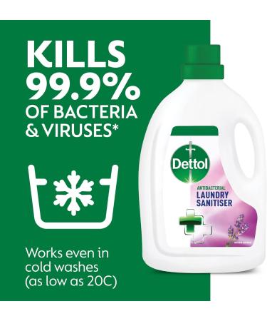 Dettol Antibacterial Laundry Sanitiser Lavender and Sensitive Fragrance Free Cleanser Additive Multipack 25 Washes 2x 1.5L Pack of 2. - Buy Online on SooperMarket.com