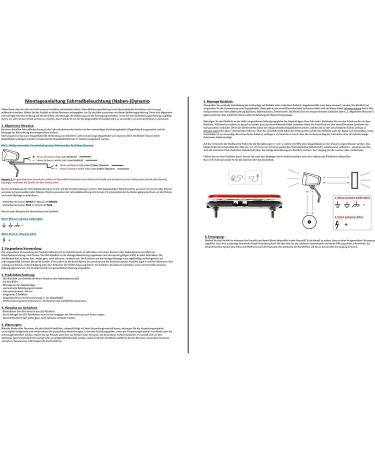 P4B Bicycle Dynamo R cklicht LED Model 539 - StVZO Approved with Parking Light & Reflector | Easy Assembly on Luggage Rack - Buy Online on SooperMarket.com