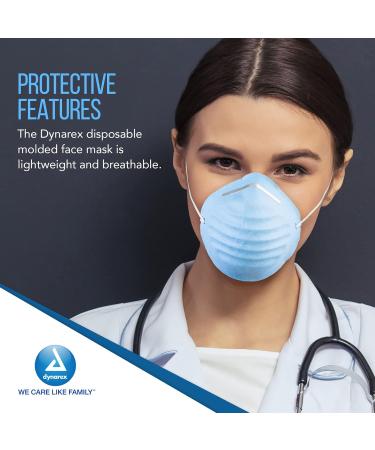 Buy Molded Face Masks - Fiberglass-Free Breathable Soft Edges Adjustable 50 Pack Blue - International Shipping Available - Buy Online on SooperMarket.com