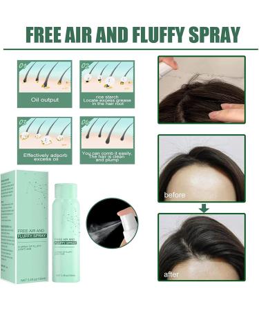 LONGLUAN Leave-in Dry Hair Spray (3Pcs) - Oil-control Fluffy Volume Hairspray 3.38 oz for All Hair Types - Buy Online on SooperMarket.com