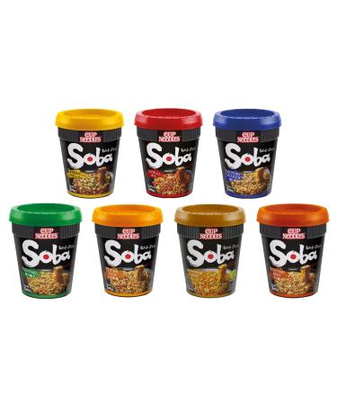 CNMART Nissin Soba Cup Mixed Assorted Flavours (12 Cups)