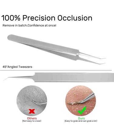 Blackhead Remover Tool JOLIFILE Upgraded 9 Pcs Pimple Popper Tool Kit Extractor Tools with Tweezers Removal Comedone Whitehead Set Large Size-Silver - Buy Online on SooperMarket.com