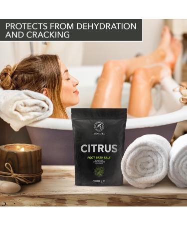 Foot Bath Salt Citrus 35Oz - Natural Sea Salt Pedicure Additive with Lemon & Orange Essential Oils - Ultimate Foot Care for Relaxation & Aromatherapy - Buy Online on SooperMarket.com