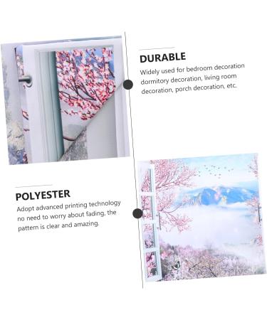 HOMSFOU 2pcs Japanese Cherry Blossom Tapestry Large Carpet Flower Sticker Sofa Cover Flower Wall Decor Flowers Christmas Decor Japanese-style Wall Tapestry Polyester (polyester) 200x150cmx2pcs As Shownx2pcs - Buy Online on SooperMarket.com