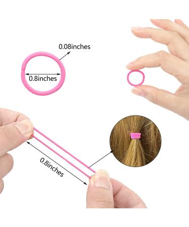360PCS Multicolor Baby Toddler Hair Ties - Elastic Hair Ties 2cm Diameter - No Crease Small Ponytail Holders for Kids Girls (360 Count) - Buy Online on SooperMarket.com
