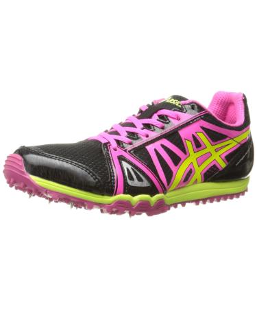 ASICS Women's Hyper Rocketgirl XC Spike Shoe 10.5 Black/Hot Pink/Flash Yellow