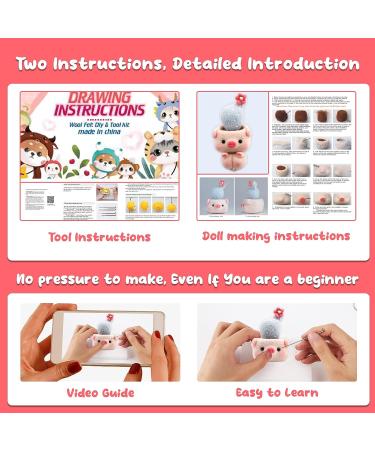 Needle Felting Starter Kit with Basic Tools - Pig Design | DIY Craft Supplies - Buy Online on SooperMarket.com