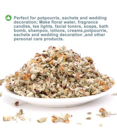 Organic Apple Blossom Flower Tea - Anti-Acne & Freckles | 50g Dried Loose Tea - Buy Online on SooperMarket.com
