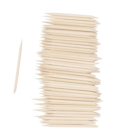 100 Cuticle Pusher Orange Sticks for Nails Cuticle Sticks for Nails Manicure Nail Sticks for Pedicure and Nail Art