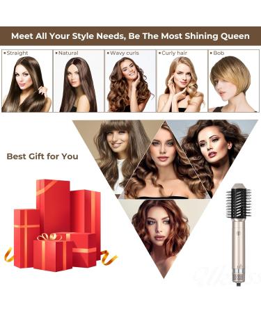 6-in-1 Hair Dryer Brush & Styling Tool | Automatically Curl Straighten & Blow Dry for All Hair Types - Buy Online on SooperMarket.com