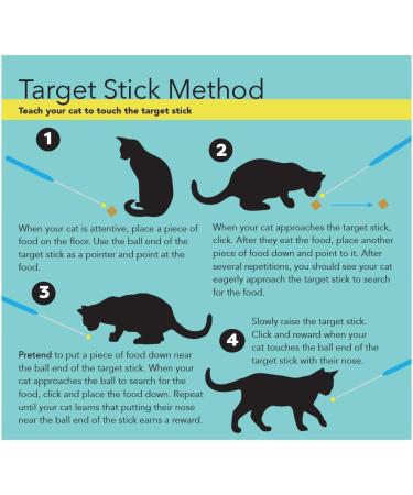 CAT SCHOOL Clicker Training Kit - 1 Cat Training Clicker 1 Target Stick 1 Step-by-Step Instruction Booklet - Clicker Tools for Cat Training Fist Bump Training Positive Behavior - Buy Online on SooperMarket.com