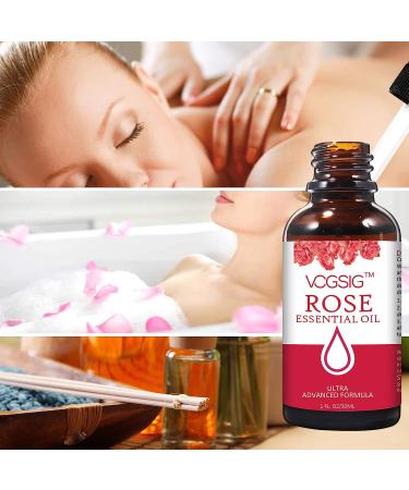 Rose Oil Essential Oil - Moisturizing, Anti-Aging, and Skin Brightening Formula for Aromatherapy and Relaxation - 30ml - Buy Online on SooperMarket.com