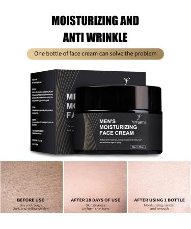 Men's Moisturizing Face Cream Men's Face Moisturiser Men's Anti Wrinkle Face Cream Men's Anti Aging Face Cream Hydrating Moisturising Refreshing Skin Care Anti-Aging Cream for Men 50g - Buy Online on SooperMarket.com