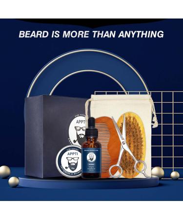 Cypreason Beard Sets for Men | Premium Beard Growth Oil & Trim Tools | 6-Part Beard Care Gift Set for Him Father & Friend - Buy Online on SooperMarket.com
