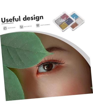 BELLIFFY 2pcs Glitter Eye Makeup Eye Glitter Makeup Glitter for Eyes Eye Shadow Palette Decorative Eyeshadow - Buy Online on SooperMarket.com