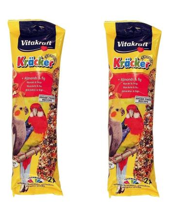 VITAKRAFT Cockatiel Treat Fruit Sticks 2pk x2 Australian Treat Almond Fig Kracker