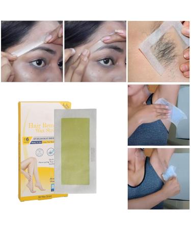 20 Wax Strips for Safe & Easy Hair Removal - Deep Cleaning for Face Arms Legs & Bikini - Mild Formula for Women - Buy Online on SooperMarket.com