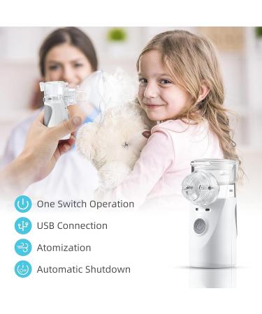 Portable Nebulizer Machine for Kids and Adults - Effective Breathing Treatment - Personal Ultrasonic Mesh Nebulizer - Grey - Buy Online on SooperMarket.com
