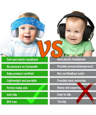 Waldspring Baby Headphones - Noise Protection for Loud Environments | Hearing Protection for Babies | Comfortable & Stylish Blue Design - Buy Online on SooperMarket.com