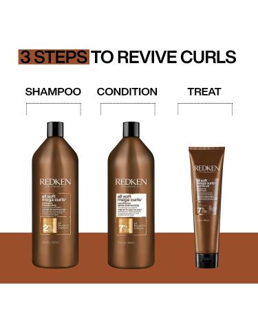 Redken All Soft Mega Curls Conditioner 33.8 Fl Oz - Nourishing Formula for Extremely Dry, Curly & Coily Hair with Aloe Vera - Buy Online on SooperMarket.com