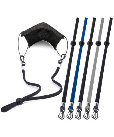 SHINKODA Mask Lanyard for Men & Boys Black, Navy, Gray