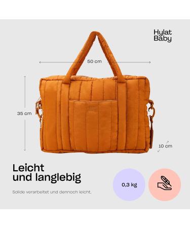 Hylat Baby Changing Bag - Quilted Diaper Bag for Parents - Stylish Brown Bag for Baby & Kids Essentials - International Shipping Available - Buy Online on SooperMarket.com