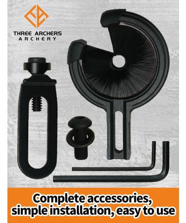 THREE ARCHERS Archery Arrow Rest: Compound & Recurve Bow Hunting Brush Capture - Buy Online on SooperMarket.com