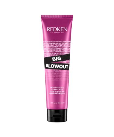 Redken Big Blowout Heat Protection Jelly Serum | Offers Shine and Texture | Frizz Control | Volume for Fine Hair | Blowdry Gel | For All Hair Types 5.1 Ounce (Pack of 1)