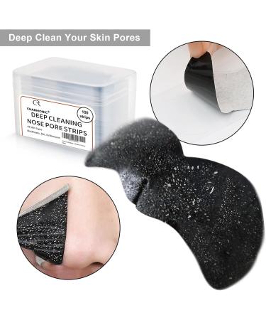 Blackhead Remover Pore Strips 100 Pcs Black Head Remover for Face Charcoal Nose Strips for Blackheads Instant Pore Cleaner for Nose Area Face Oil Blackheads Whiteheads for Women 100 Pcs Nose Strips - Buy Online on SooperMarket.com