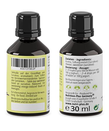 Flave Drops Vanilla 30ml Calorie-Free Aroma Drops & Vegan Flavor Concentrate Sweetener Taste Made in Germany - Buy Online on SooperMarket.com