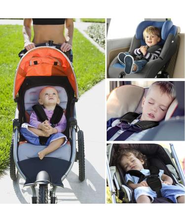 HAOSEA Belts Pads Shoulder Strap and Crotch Cover Universal Baby Stroller Car Seat Strap Covers Soft Seat Belt Cushion fits Most car seat - Buy Online on SooperMarket.com