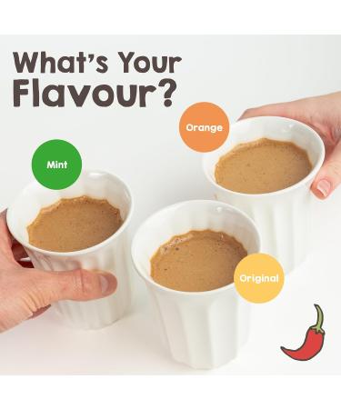 South Devon Chilli Farm Mint Chilli Drinking Chocolate | Indulgent Gluten-Free Vegan-Friendly Chocolate Flakes in a Jar | 200g - Buy Online on SooperMarket.com